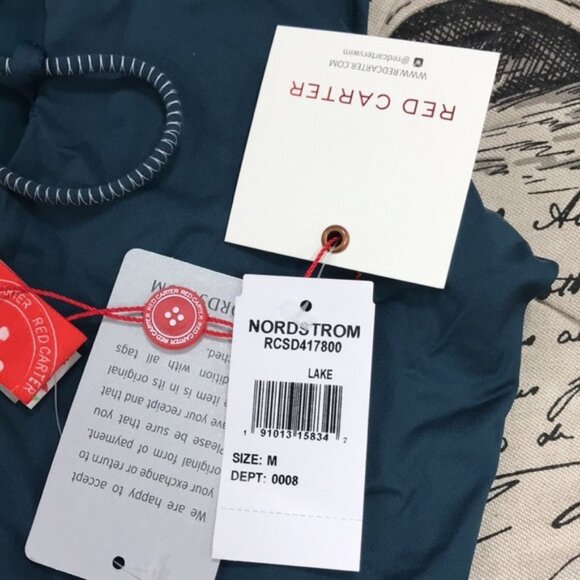 Red Carter One-Shoulder One-Piece Swimsuit - Picture 4 of 5